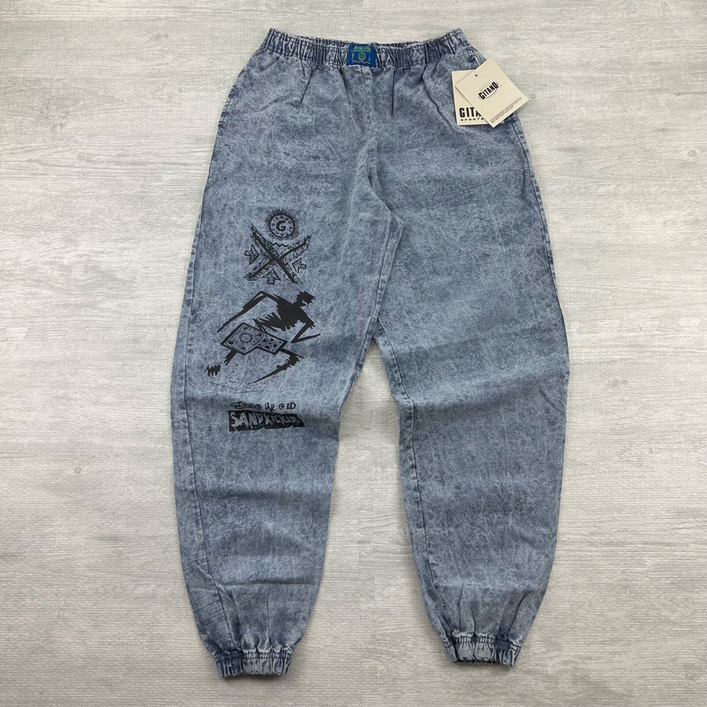 Vintage‎ 90s Gitano 8000 Year Old Sandkicker Pants Size Large Joggers BRAND NEW